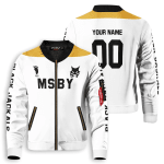 Personalized MSBY Black Jackals Libero Bomber Jacket
