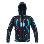 Neon Tech Iron Man Unisex Zipped Hoodie