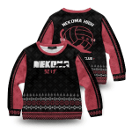 Nekoma Jersey Christmas Kids Unisex Wool Sweater