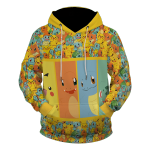 Pikachu and friends Unisex Pullover Hoodie