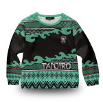 Tanjiro Christmas Kids Unisex Wool Sweater