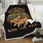Remember Who You Are Throw Blanket