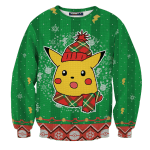 Shocked Pikachu Unisex Wool Sweater