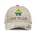 Beebuble Personalized LGBT Pride Love Is Love LGBTQ Unisex Cap