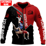  Personalized Name Wrestling Shirts Red
