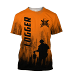  Premium Logger Man Orange Unisex Shirts