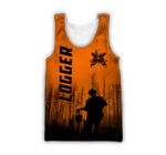  Premium Logger Man Orange Unisex Shirts