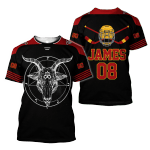  Hockey Satanic Unisex Shirts Personalized Custom number