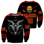  Hockey Satanic Unisex Shirts Personalized Custom number