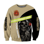  Skull Firefighter Unisex Shirts Personalized