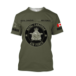  Personalized Name Canadian Air Forces Shirts