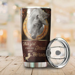 This Girl Run On Jesus And Horses All Over Printed Steel Stainless Tumbler