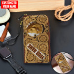  Customized Name Horse Printed Leather Wallet HN