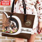  Customized Name Horse Printed Leather Handbag HN