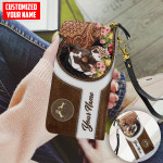  Personalized Name Horse All Over Printed Leather Wallet HN