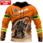  Personalized Name Carpenter Unisex Shirts Orange Ver