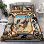  Personalized Name Rodeo Bedding Set Horse Art Ver