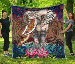  Mandala Elephant Quilt