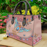  Butterfly Printed Leather Bag NH