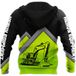  Excavator Heavy Equipment Custom Polo Shirts