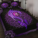 Purple Mandala Dragon Art Quilt Bedding Set NM20042502-Quilt-NM-Queen-Vibe Cosy™