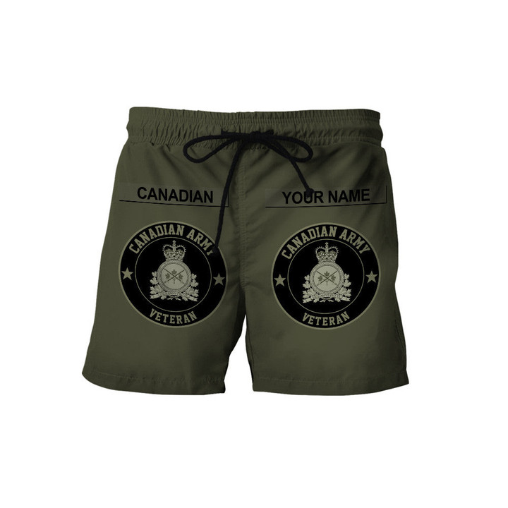  Personalized Name Canadian Army Shorts