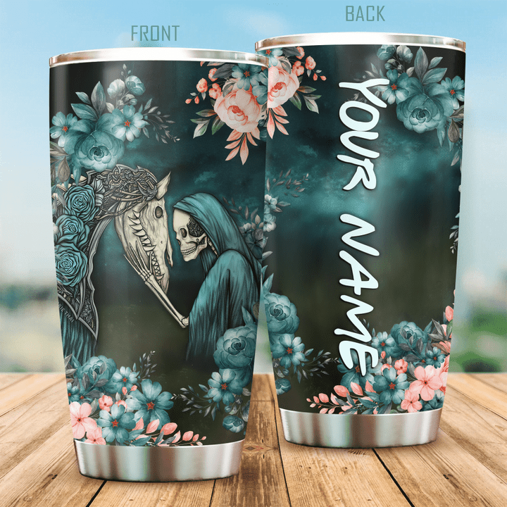  Customized Name Horse All Over Printed Steel Stainless Tumbler DQBNA
