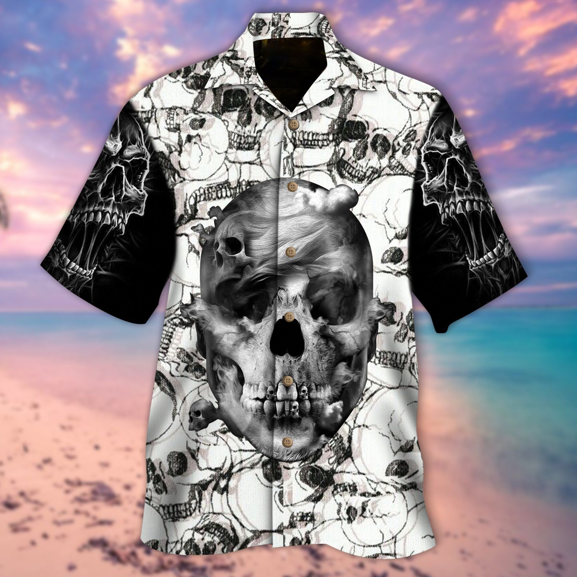 Middily– Sameless Skull – Hawaiian Shirt – PT-0071