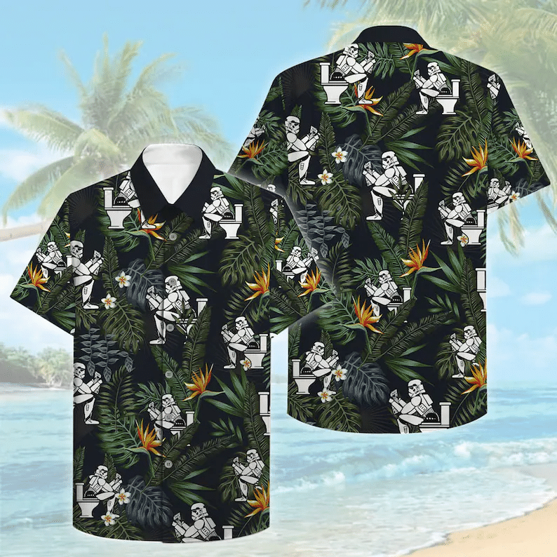 Middily – Stormtrooper Toilet Hawaiian Aloha shirt Star Wars Hawaiian – Hawaiian Shirt – TH-0047