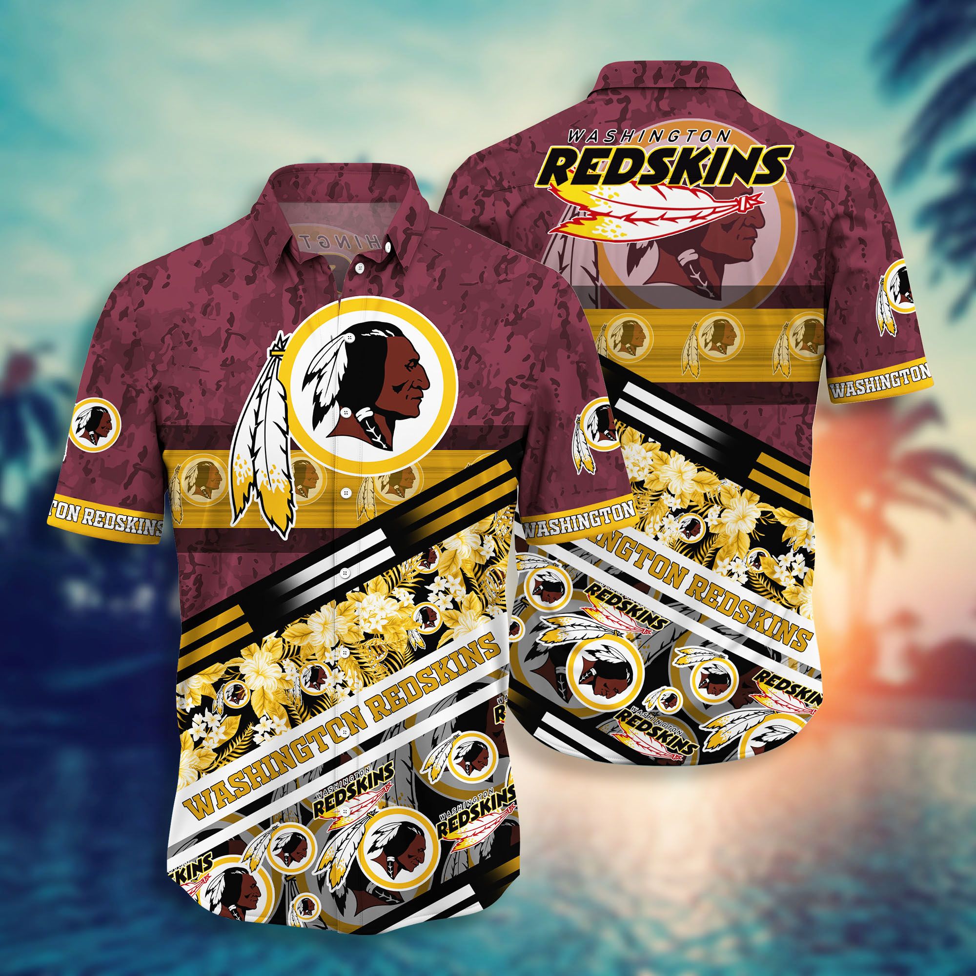 Middily– Washington Redskins -Hawaii Shirt Short Style Hot Trending – Hawaiian Shirt, Tshirt, 3D Short