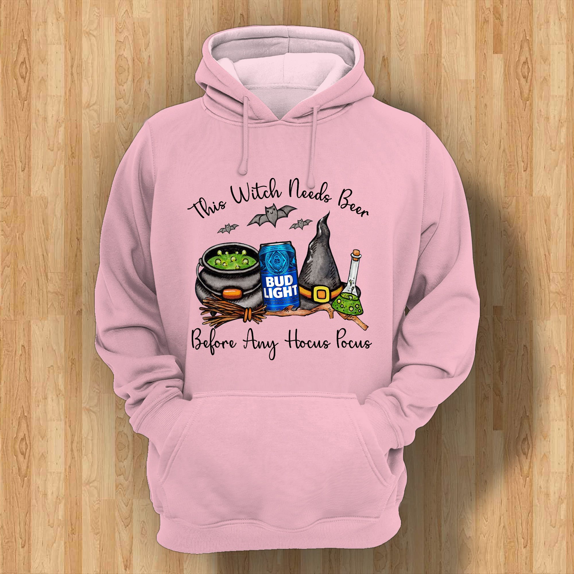 Middily- Bud Light - This Witch Needs Beer Before Any Hocus Pocus -3D Hoodie