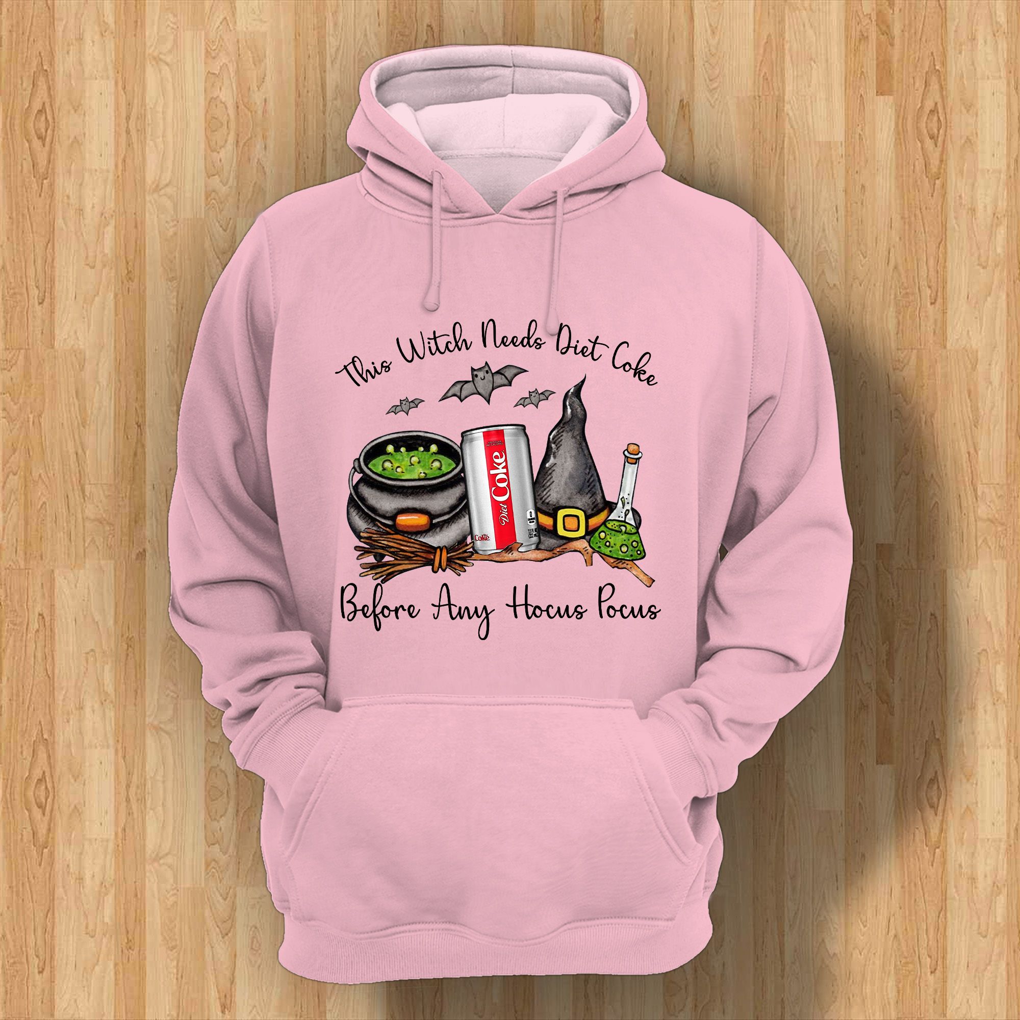 Middily- Diet Coke - This Witch Needs Beer Before Any Hocus Pocus -3D Hoodie