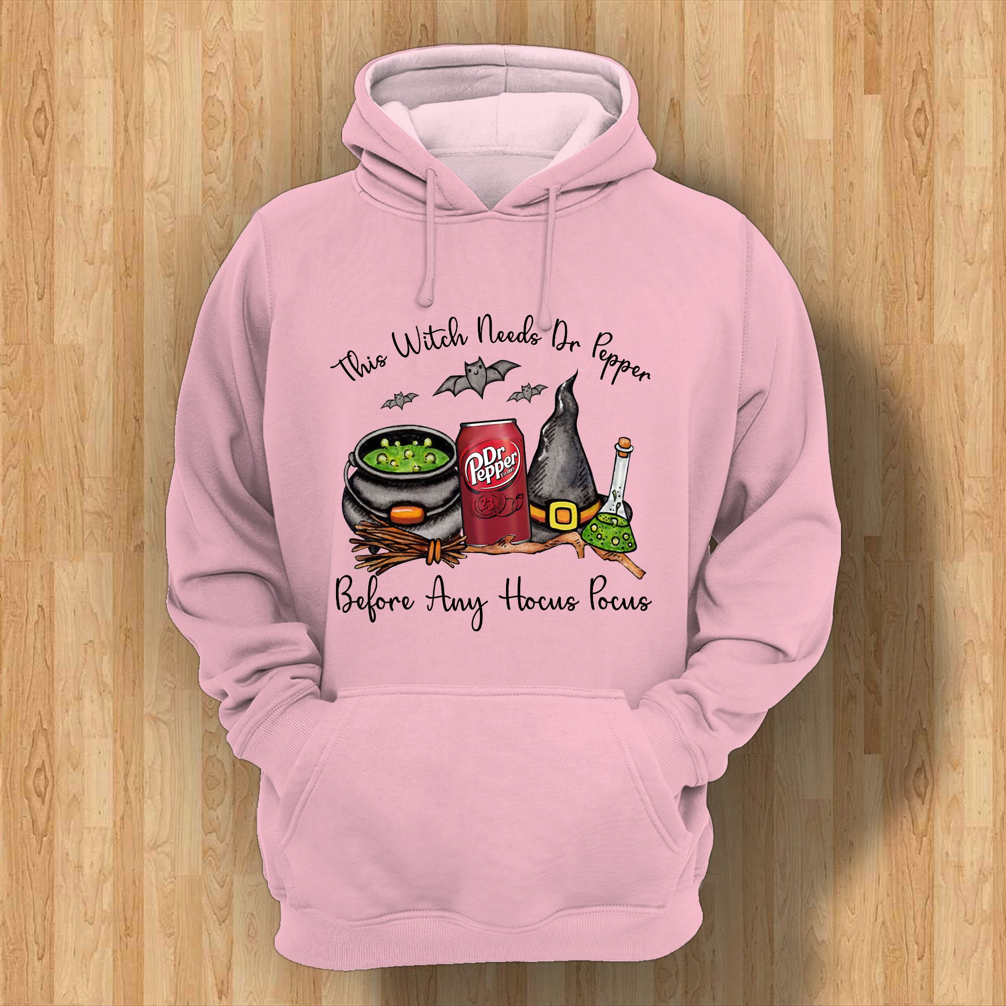 Middily- Dr Pepper - This Witch Needs Beer Before Any Hocus Pocus -3D Hoodie