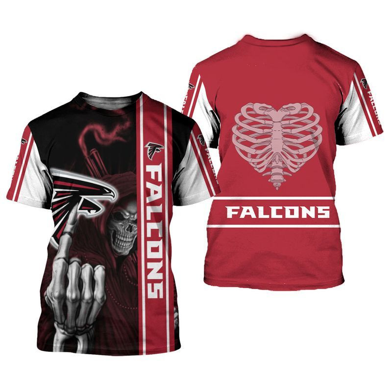 MiddilyAtlanta Falcons Skull Limited Edition All Over Print Hoodie Sweatshirt Zip Hoodie T shirt Hawaii Shirt Unisex Size NLA001529