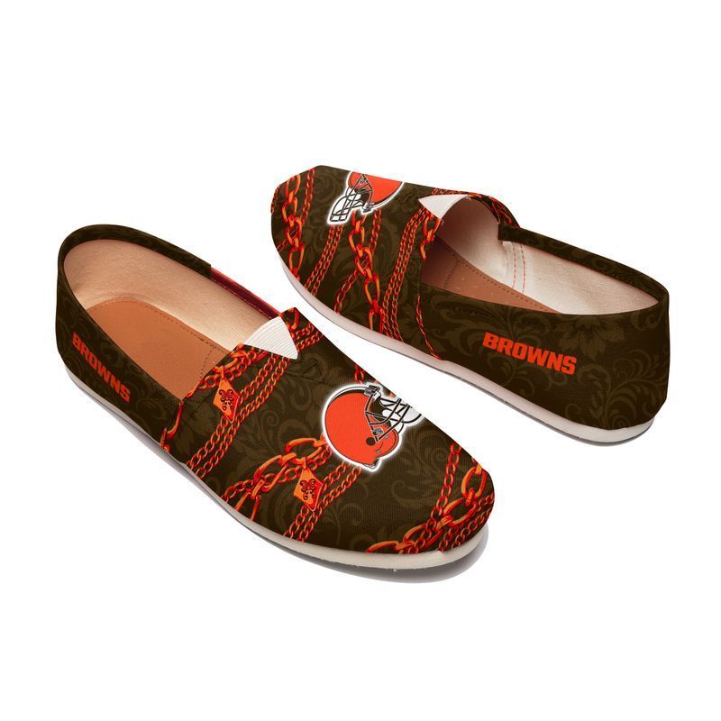 MiddilyCleveland Browns Chains Pattern Limited Edition Toms Slip On Shoes NLA015704