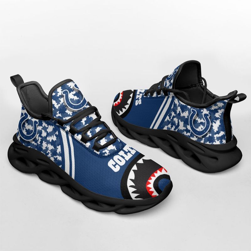 MiddilyIndianapolis Colts Camo Bape Limited Edition Max Soul Black Or White Soles Shoes NLA019503