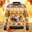 TX Longhorn Cattle Lovers Thanksgiving Gift Knitted Sweater
