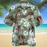 German Shorthaired Pointer Dog Lovers Green Camouflage Hawaiian Shirt