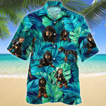 Black and Tan Coonhound Dog Lovers Hawaiian Shirt