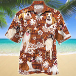 American Staffordshire Terrier Dog Lovers Red Tribal Pattern Hawaiian Shirt