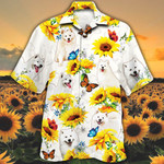 Samoyed Dog Lovers Sun Flower Hawaiian Shirt