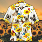 Skye Terrier Dog Lovers Sun Flower Hawaiian Shirt