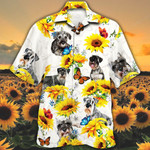 Standard Schnauzer Dog Lovers Sun Flower Hawaiian Shirt