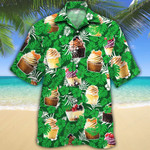 Cupcake Lovers Green Floral Hawaiian Shirt