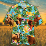 Beefmaster Cattle Lovers Pineapple Hawaiian Shirt