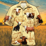 Simmental Cattle Lovers Farm Hawaiian Shirt