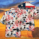 Brahman Cattle Lovers Texas Flag Hawaiian Shirt