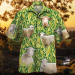 Sheep Lovers Corn Pattern Hawaiian Shirt