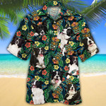 Border Collie Dog Lovers Tribal Tiki Mask Hawaiian Shirt