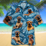 Matt Gillespie Custom Blue Feather Hawaiian Shirt